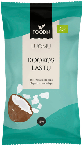 Foodin Kookoslastu, luomu 150g|Foodin 有机椰片 150g