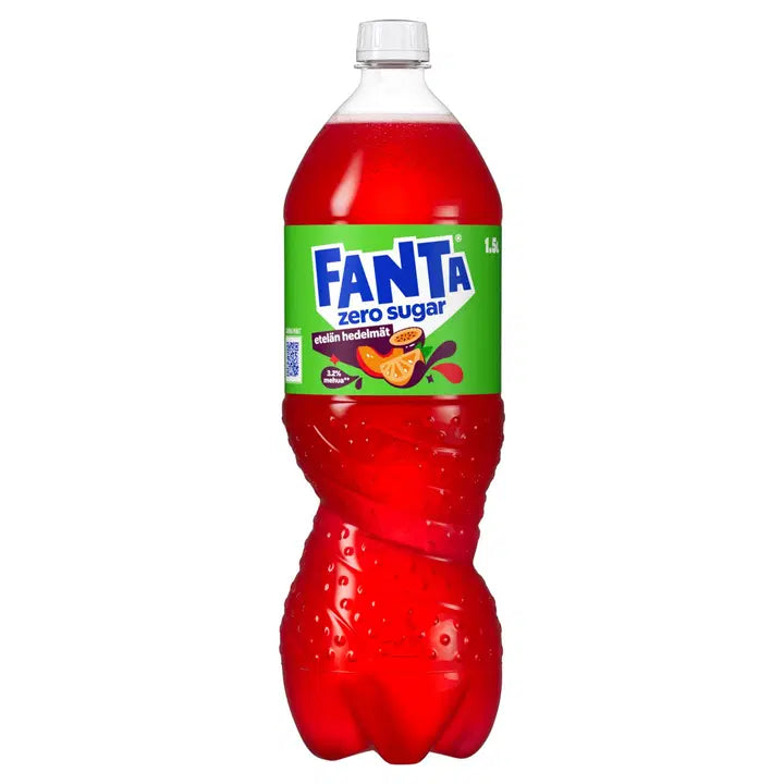 Fanta Etelän Hedelmät Zero virvoitusjuoma muovipullo 1,5 L|Fanta Etelan Hedelmät 零软饮料塑料瓶 1,5 L