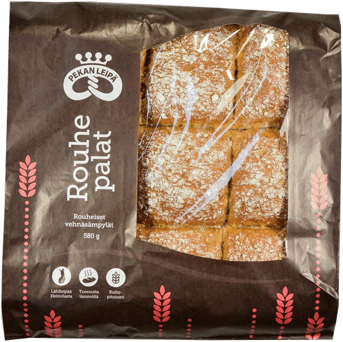 Pekan Leipä Rouhepalat 9 pala paperipss. 580g|Pekan Leipä 粗粒面包块9块纸袋装 580g