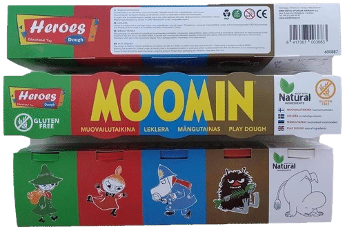 Muovailutaikina Muumi 5 perusväriä