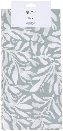 Pentik Hetki 厨房毛巾 2件/套 50x70cm 叶子 绿色