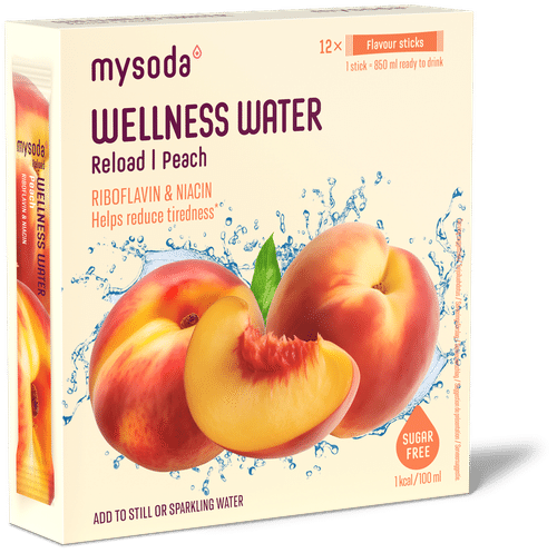 MySoda Wellness Water 桃味饮用粉 12x4g