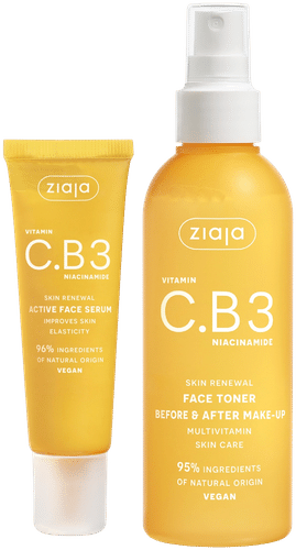 Ziaja C.B3 维生素面部精华液30ml + 面部喷雾 190ml|Ziaja C.B3 vitamiini kasvoseerumi 30ml + kasvovesisuihke 190ml