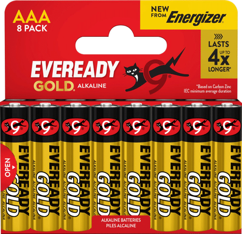 Eveready 电池 Gold AAA 8 kpl