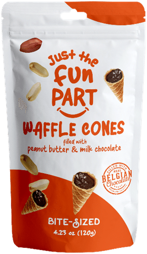 Just the Fun Part 牛奶巧克力花生酱华夫筒|Just the Fun Part Milk Chocolate & Peanut butter Waffle cone