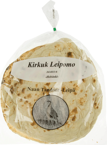 None Kirkuk面包房 250克 印度烤饼|Kirkuk Leipomo 250g Naan Tandoor leipä