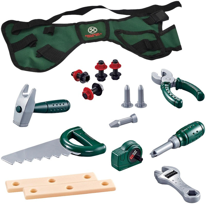 Power Tools 儿童工具腰带和工具 15件套
