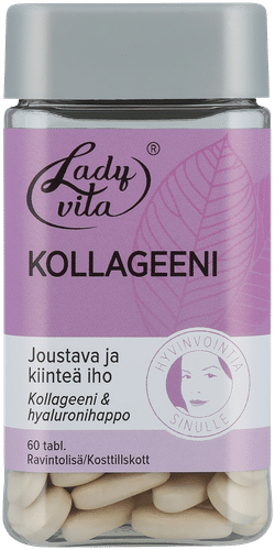 Ladyvita 胶原蛋白膳食补充剂 胶原蛋白-透明质酸-维生素片 60 tabl