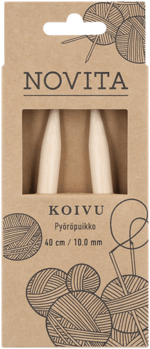 Novita 环形针 桦木 40厘米 10mm