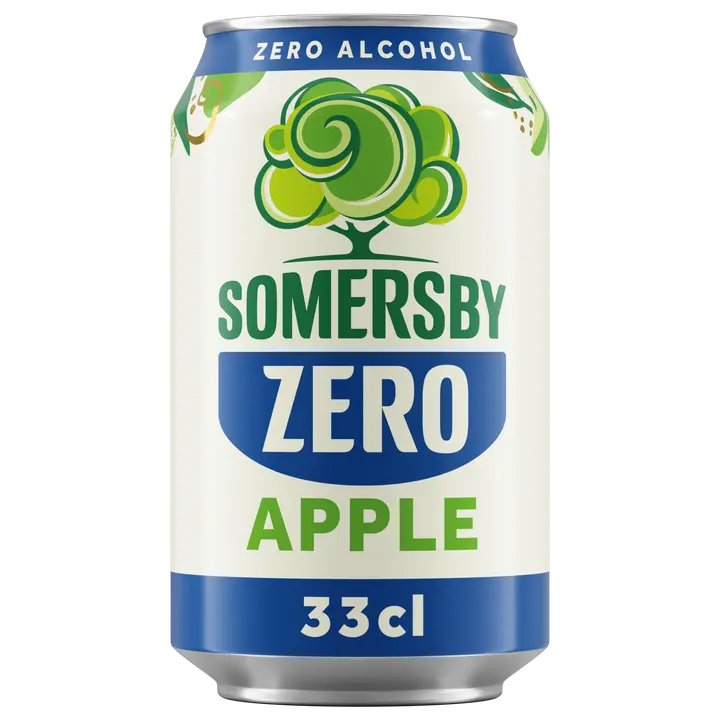 Somersby Apple alkoholiton omenasiideri 0,0 % tölkki 0,33 L|Somersby 苹果 0度苹果饮品 0.0% 罐装 0,33 L