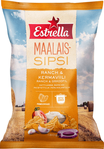 Estrella 乡村薯片 牧场味 180g