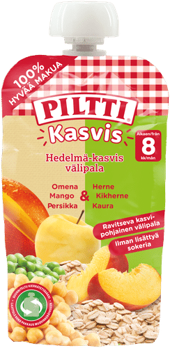 Piltti 蔬菜 110g 果蔬零食 苹果-芒果-桃-豌豆-鹰嘴豆-燕麦 有机