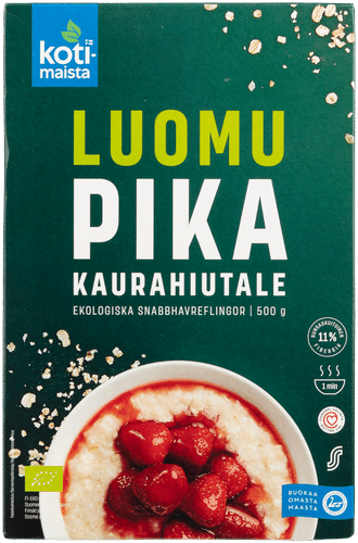 Kotimaista luomu pikakaurahiutale 500 g|Kotimaista 有机即食燕麦片 500 g