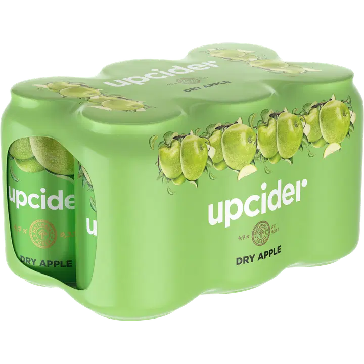 6 x Upcider Dry Apple siideri 4,7% 0,33 l|Upcider 6 x Upcider 干苹果饮品 4.7% 0,33 l
