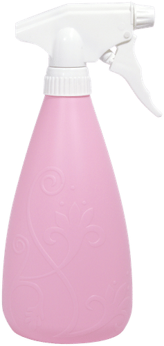 Plastex 喷雾瓶 花纹 0.7升 玫瑰色