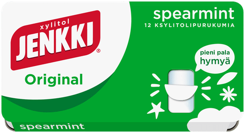 Jenkki 原味绿薄荷木糖醇口香糖 18g|Jenkki Original Spearmint ksylitolipurukumi 18g