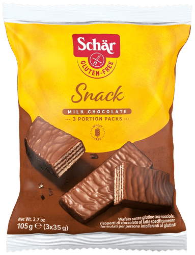 Schär 零食 榛子巧克力华夫饼 105克 GTON|Schär Snack hasselpähkinäsuklaavohveli 105g GTON