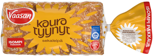 Vaasan Kauratyynyt 540 g 9 kpl halkaistu kaurasekaleipä|Vaasan 燕麦枕面包 540克 9个 切半 燕麦混合面包