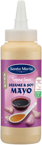 Santa Maria 250毫升芝麻酱油蛋黄酱蘸酱|Santa Maria 250ml Topping Sauce Sesame & Soy Mayo -majoneesikastike