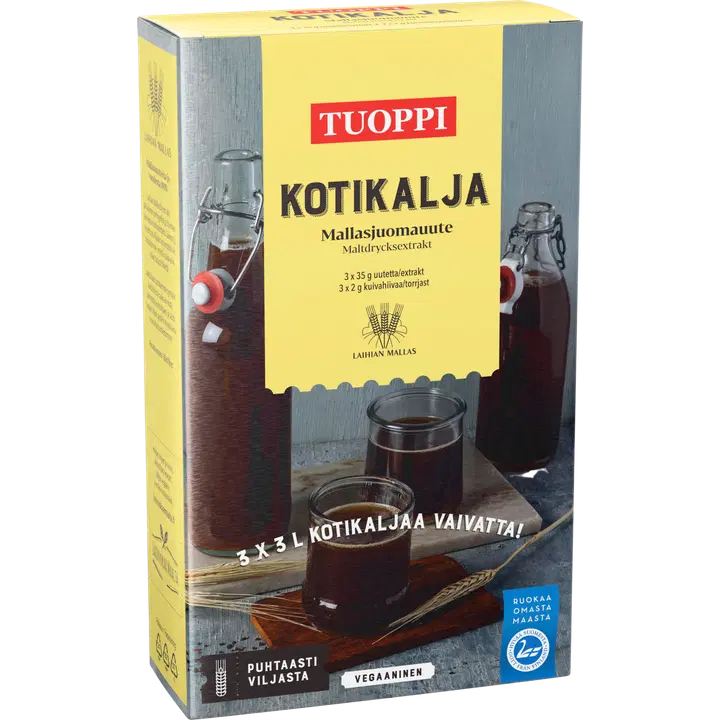 Tuoppi Kotikalja mallasjuomauute 3x35g|Tuoppi Kotikalja 麦芽饮料提取物 3x35g