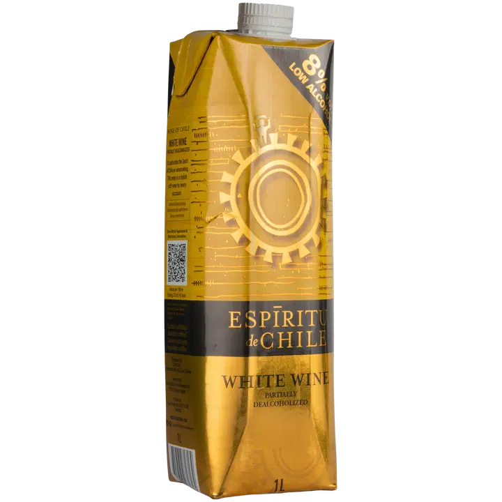 Espiritu de Chile valkoviini 8% 1L Tetra|Espiritu de Chile 白葡萄饮料 8% 1L Tetra