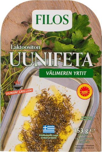 Filos 烤箱羊乳酪 地中海香草 不含乳糖 PDO 153g|Filos uunifeta Välimeren yrtit laktoositon PDO 153g