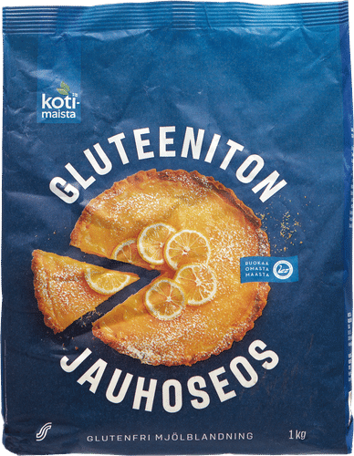 Kotimaista gluteeniton jauhoseos 1 kg|Kotimaista 无麸质混合面粉 1 kg