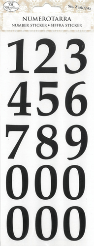 J.K. Primeco 中号数字贴纸 2张
