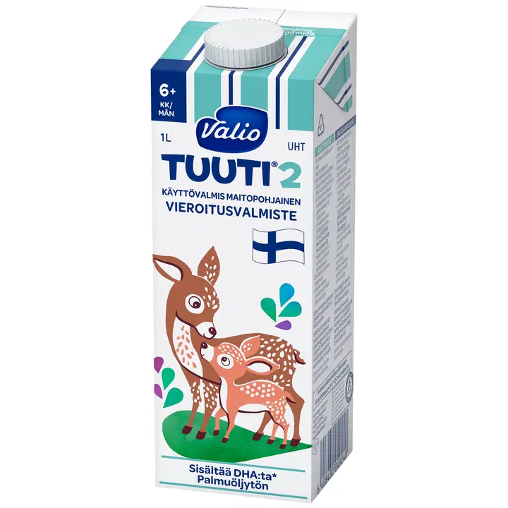 Tuuti Valio Tuuti® 2 乳基断奶配方 1升 UHT|Valio Tuuti® 2 maitopohjainen vieroitusvalmiste 1 l UHT