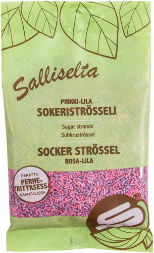 Salliselta Sokeriströssli pinkki-lila 100g|Salliselta 粉紫色糖针 100g