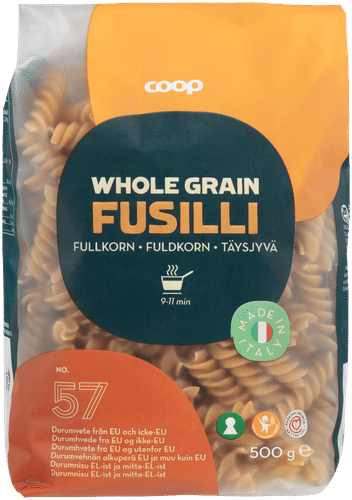 Coop 全麦螺旋意面 500 g|Coop Fusilli täysjyväpasta 500 g
