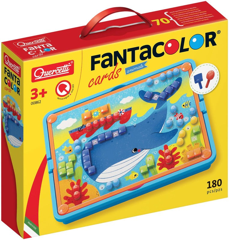 Quercetti FantaColor 纽扣马赛克 动物|Quercetti FantaColor Nuppimosaiikki Eläimet