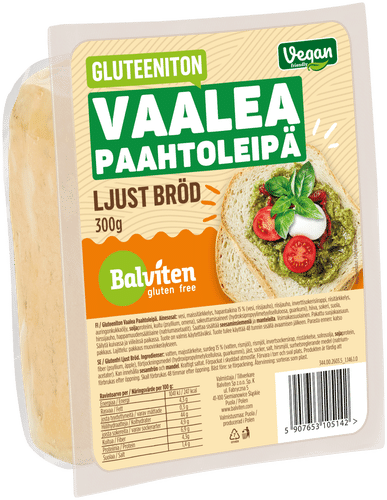 Balviten Gluteeniton Vaalea Paahtoleipä 300g|Balviten 无麸质白吐司 300g