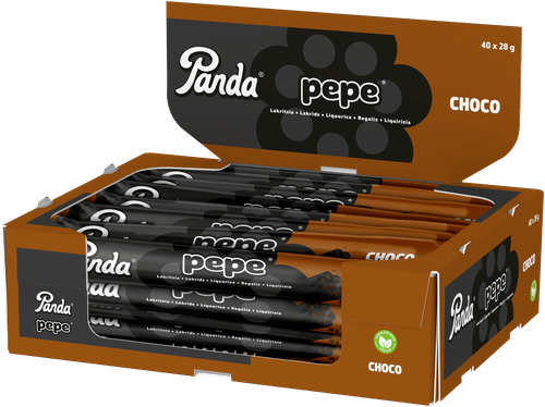 Panda Pepe巧克力夹心甘草棒 28g|Panda Pepe choco täytelakritsipatukka 28g