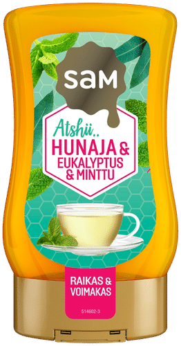 Hunajainen SAM EUKALYPTUS Hunaja&Eukalyptus&Minttu 250g|Hunajainen Sam 桉树 蜂蜜&桉树&薄荷 250g