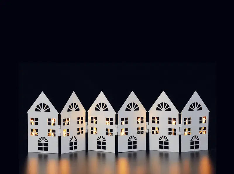 House 20灯金属乡村剪影