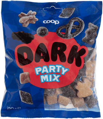 Coop 暗黑派对混合糖果 250 g|Coop Dark Party Mix makeissekoitus 250 g