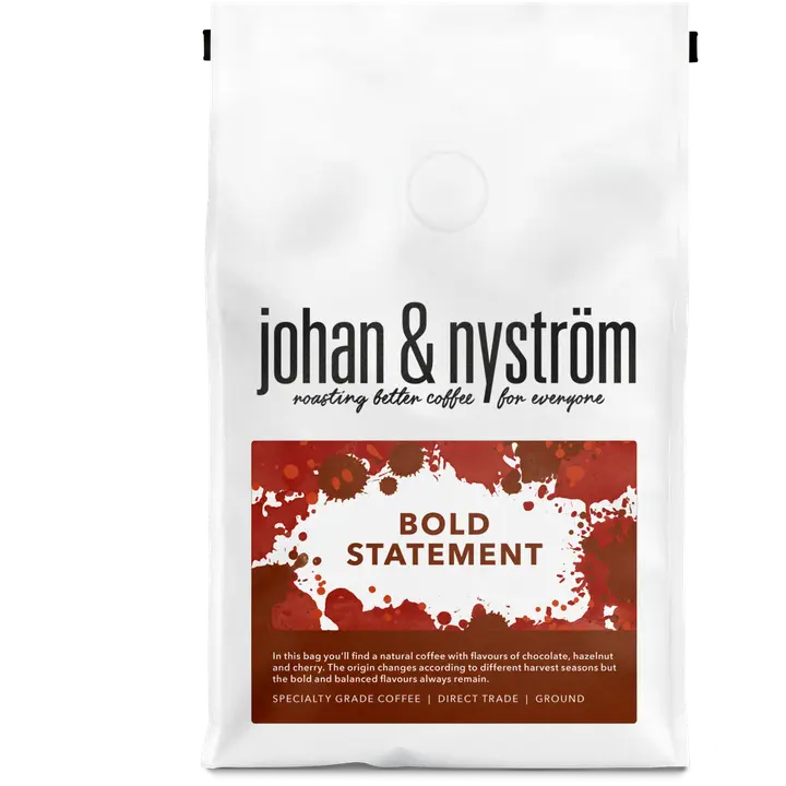 Johan & Nyström Bold Statement suodatin kahvi jauhettu 250g keskipaahto|Johan & Nyström Bold Statement 过滤咖啡粉 250 克 中度烘焙