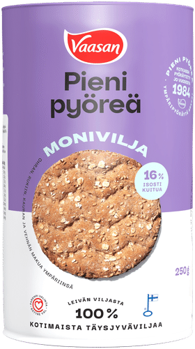 Vaasan 小圆片 多谷物 250克 多谷物脆饼|VAASAN PIENI PYÖREÄ Monivilja 250 g moniviljanäkkileipä