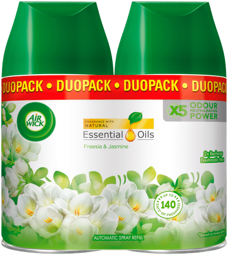 Airwick Freshmatic Duopack Freesia & Jasmin täyttö 2x250ML