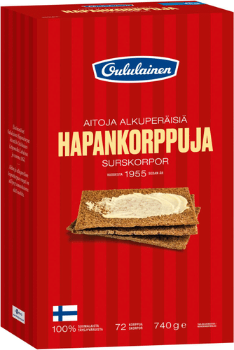Oululainen 酸面包脆饼(复数) 740g|Oululainen Hapankorppuja 740g