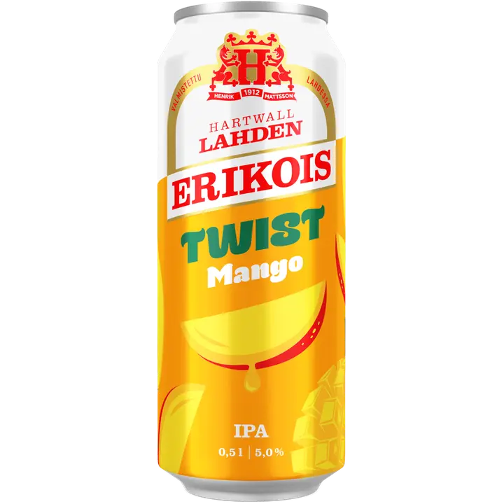 Lahden Erikois Twist Mango olut 5% 0,5 l|Lahden Erikois 扭扭芒果饮料 5% 0,5 l