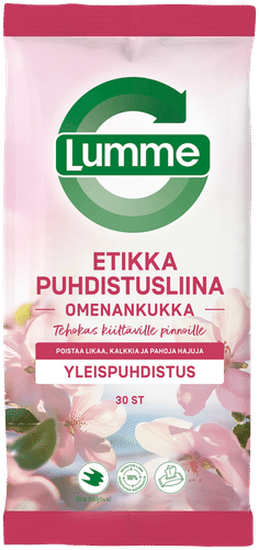 Lumme Omenankukka Etikkapuhdistusliina 30kpl