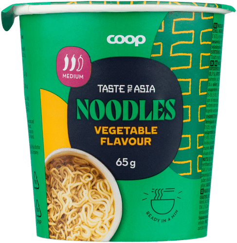 Coop 亚洲蔬菜味杯面 65 g|Coop Asia vihannesten makuinen kuppinuudeli 65 g