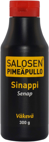 Pimeäpullo 萨洛森黑瓶300克浓味芥末|Salosen Pimeäpullo 300g Sinappi väkevä