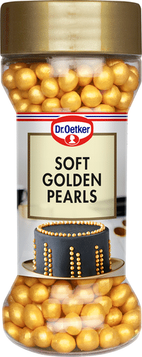 Dr. Oetker Soft Golden pearls koristerakeet 42 g|Dr. Oetker 软金珍珠装饰粒 42 g