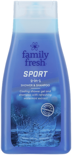 Family Fresh Sport 2-in-1 shower & shampoo 500ml