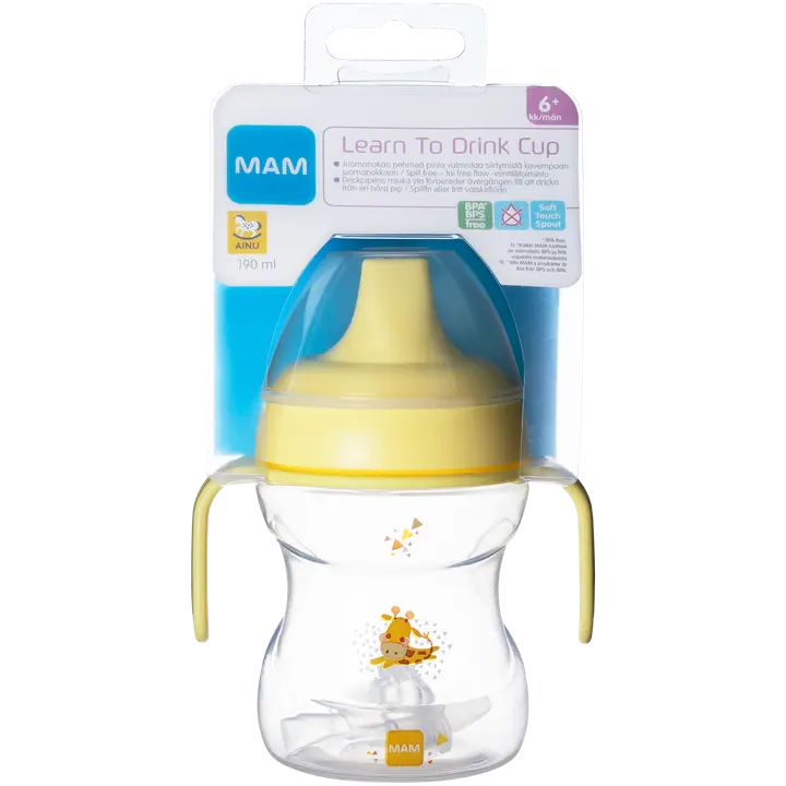MAM 190ml Learn to Drink Cup 6+kk nokkamuki|None MAM 190ml 学饮杯 6+ 个月饮水杯