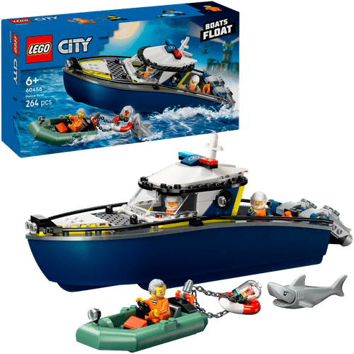 LEGO City Police 乐高®城市警察 60456 警用快艇追捕