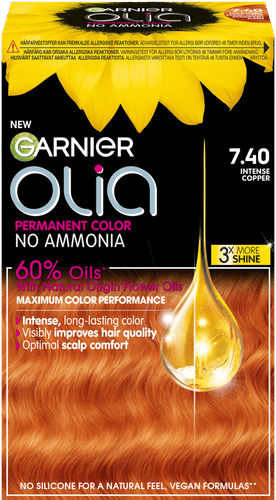 Garnier Olia 7.40 浓烈铜色持久染发剂 174ml